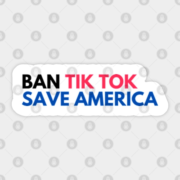 ban tiktok save america Sticker by graphicaesthetic ✅